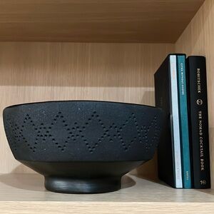 NWT Helecho Collective Colombian Handmade Glazed Tribal Pottery Bowl Decor